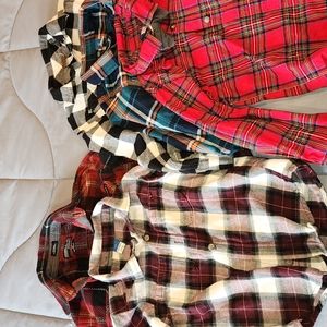 Toddler boy button up shirts (set of 8)